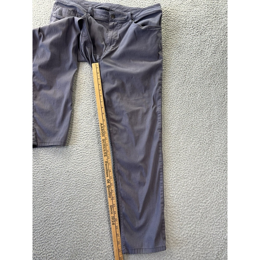 Lululemon ABC Pant Mens 34 (Fits 36x29.5) Gray Slim Warpstreme Stretch Chino - Picture 3 of 10